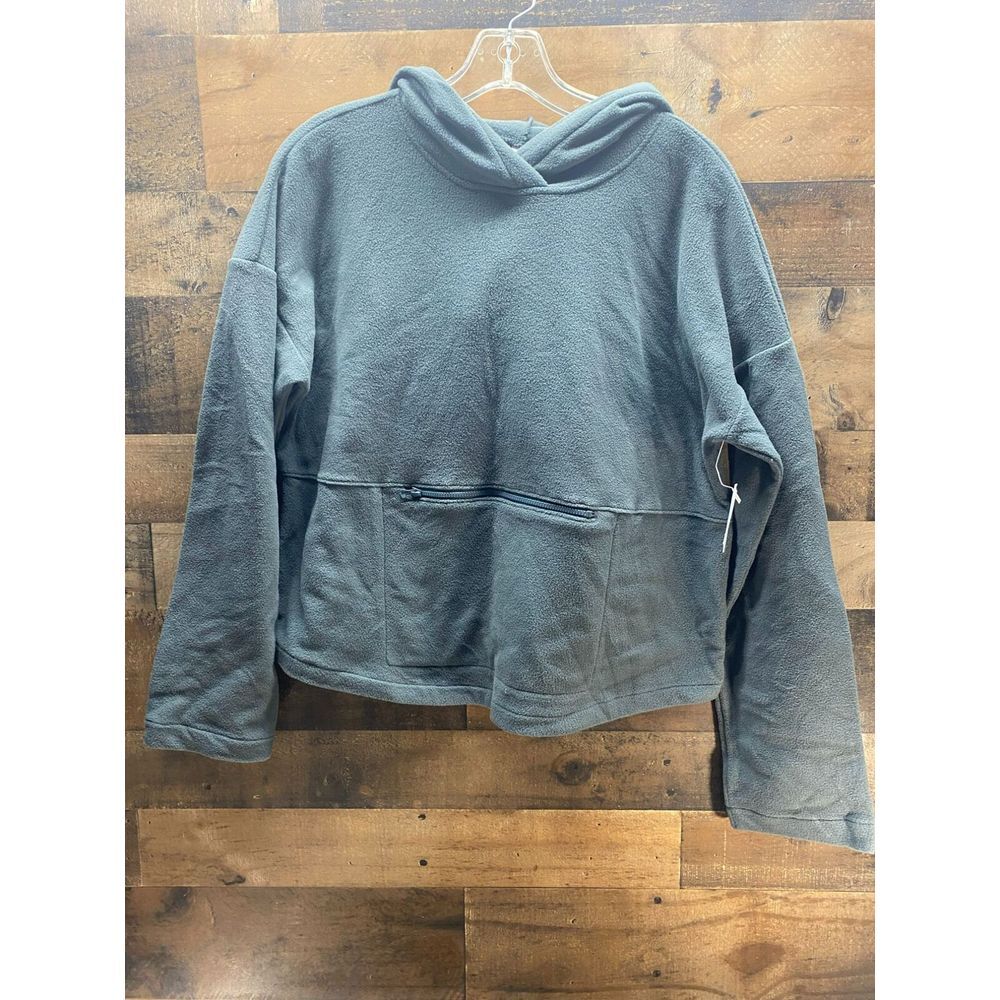 NWT Zella Fuzzy Women's Hoodie with Front Zipper Pocket Size Small
